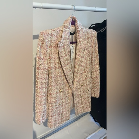 💖 Brand New Zara Textured Blazer – Size Small 💖 - Picture 1 of 7